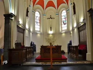 Interior of St.-Marien-Kirche in Pevele