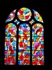 Stained glass window by Manessier - Notre-Dame des Hermites Chapel (© JE)