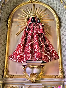 Black Madonna or Lady of Einsiedeln in the church (© J.E)