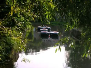 Os barcos aguardam os passageiros...