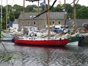 Joshua de Bernard Moitessier no porto de Pontrieux