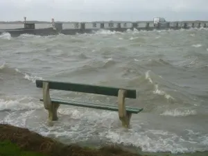 Storm at the XIII Arches bridge in 2010