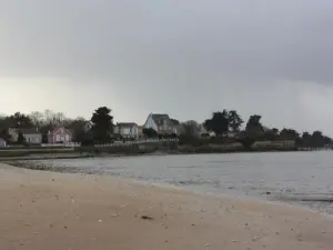 Paesaggio invernale su Port-des-Barques