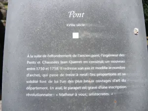 Information on the large bridge (© Jean Espirat)