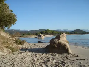 Het zuidelijke einde van het strand