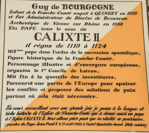 Informations sur le pape Calixte II (© J.E)