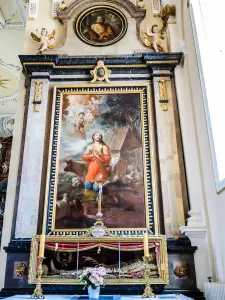 Altaar en altaarstuk van Sint-Jozef (© J. E)