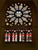 Rosetas e vitrais do transepto sul (© JE)