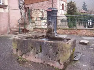 Fontaine avec bassin monolithique (© Jean Espirat)
