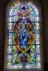 Stained glass window of Pentecost (© JE)