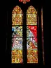 Stained glass window of Our Lady of the Netherlands (© J.E)