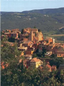 Village de Roussillon vu du ciel