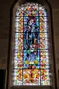 Stained glass window in the church (© JE)