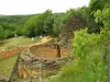 Cabanes du Breuil : cabane en construction