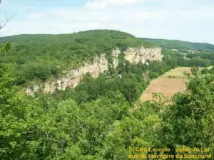 Valle del Lot - vista dal belvedere Bancourel