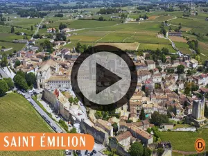 Saint-Émilion uitzicht vanuit de lucht