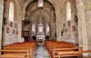 The interior of the church