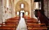 The interior of the church