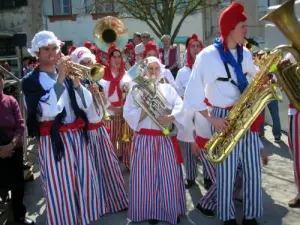 De musici van het festival van Cocagne