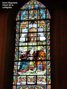 学院教堂的另一个彩色玻璃窗（©Jean Espirat）