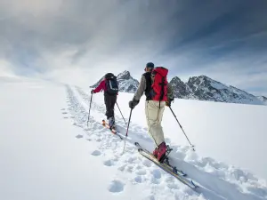 Roc d'Enfer Skigebiet im Winter