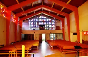 Inside the church