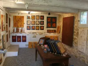 Atelier d'art : travail des ocres