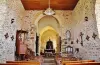 The interior of the Saint-Projet church