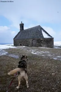 Capela de Saint-Michel sob a neve