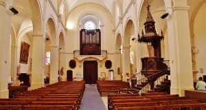 The interior of the church