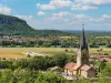 Vista del villaggio di Saint-Sorlin-en-Bugey (© Marilou Perino/Pérouges Bugey Tourisme)