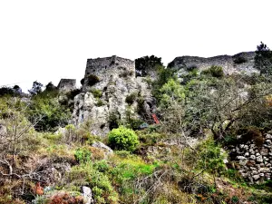 Mastio e parete nord del vecchio castello (© JE)