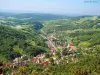 Salins-les-Bains seen from Mont Poupet