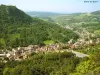 Salins-les-Bains seen from Fort Belin