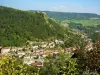 Salins-les-Bains seen from Fort Saint-André