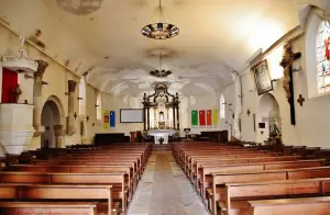 The interior of the church