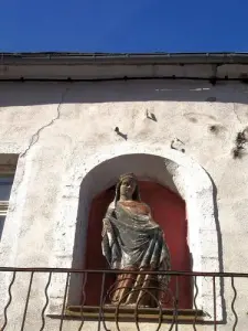 Statue Jungfrau Straße Vauban