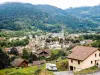 Saulxures-sur-Moselotte, seen from the Upside down du Rupt de Bâmont (© JE)