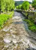 La Bruche, downstream from the bridge (© JE)