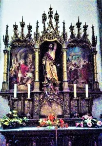 Altar of Saint-Sébastien, in the church (© JE)