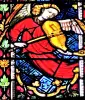 Stained glass window representing Saint Luke - Saint-Georges Church (© Jean Espirat)