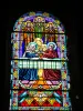 Vidriera del ábside de la iglesia (© J.E)