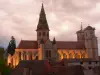 Die beleuchtete Stiftskirche