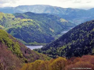 Lagos de Alfeld y Sewen vistos desde el Ballon d'Alsace