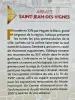 Informations sur Saint-Jean-des-Vignes (© J.E)