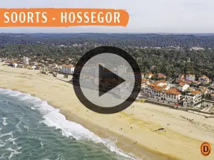 Soorts-Hossegor seen from the sky