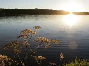 Coucher de soleil sur le lac du Tolerme
