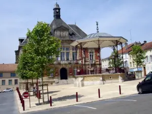 Burgemeester en kiosk