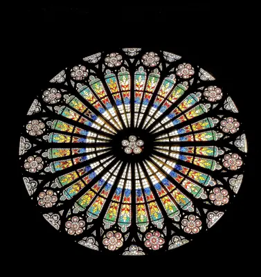 限定作品 ノートルダム大聖堂 ヴィンテージステンドグラス 大型 北の