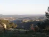Tauriers output, uitzicht van Montreal en de vallei van de Ardèche